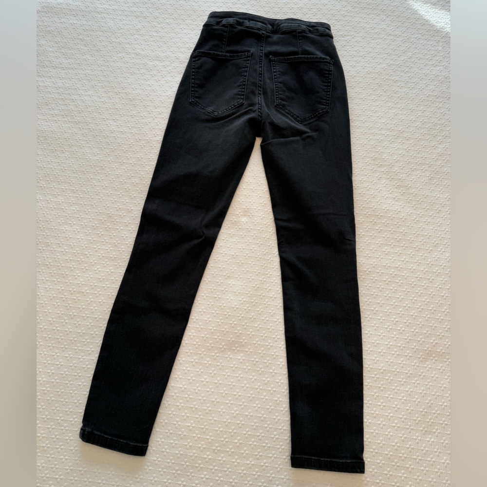 Free People High Waist Lace Up Skinny Jeans - Picture 6 of 6